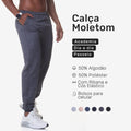 Kit 2 Calças Jogger Moletom Masculina Premium