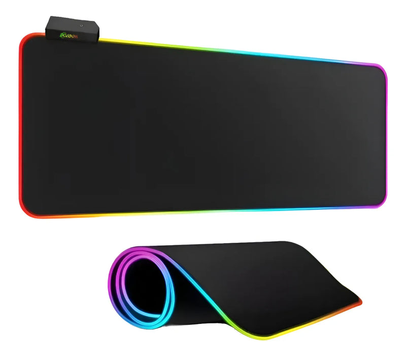 Mouse Pad Gamer All Black C/ RGB