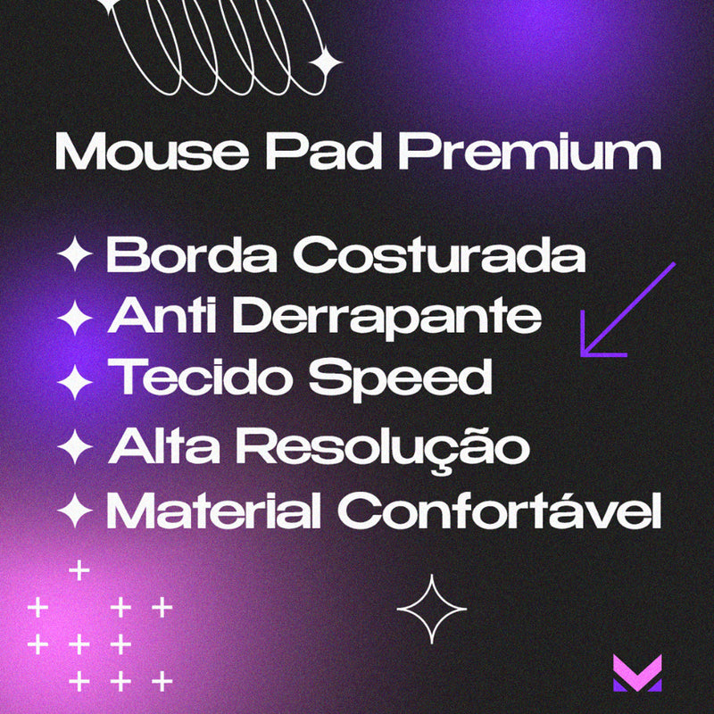 Mouse Pad Ergonômico Quadrado Abstrato
