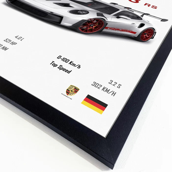 3 Quadro Decorativo Porsche 911 GT3 RS