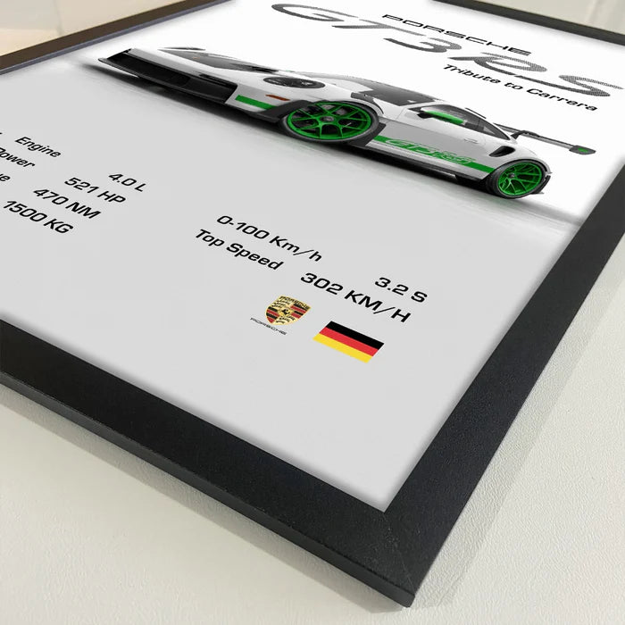 3 Quadro Decorativo Porsche 911 GT3 RS